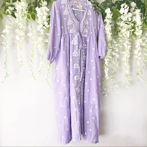 Free People Look-Alike Embroidered Peasant Dress